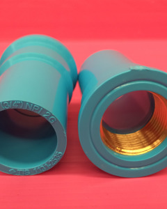 Blue PVC Faucet Tee(reducing threaded socket) 25x20(1"x3/4")